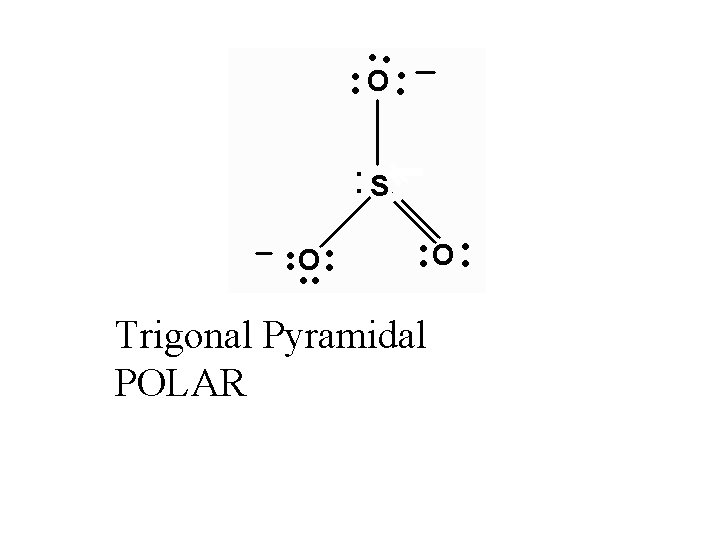 Trigonal Pyramidal POLAR 