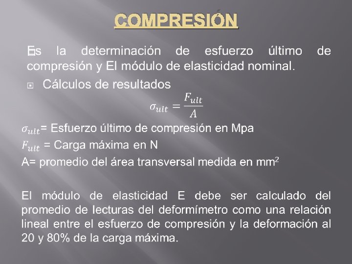 COMPRESIÓN � 