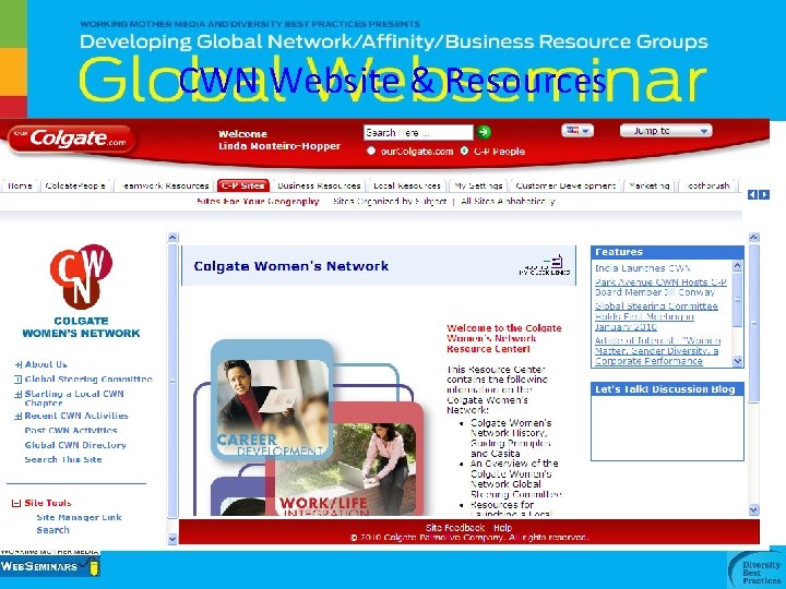 CWN Website & Resources Add pic and link of website 