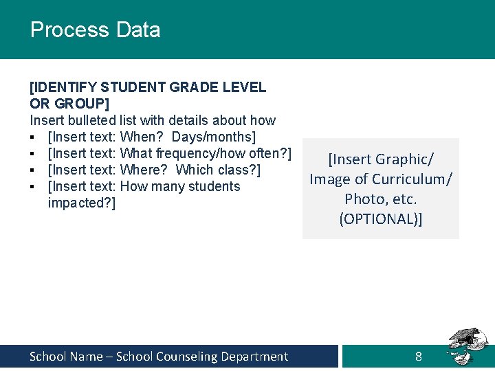 Process Data [IDENTIFY STUDENT GRADE LEVEL OR GROUP] Insert bulleted list with details about