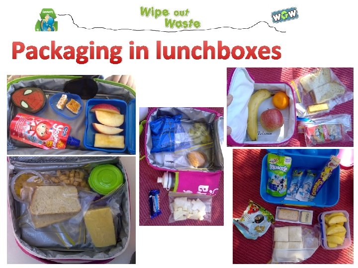 Packaging in lunchboxes 