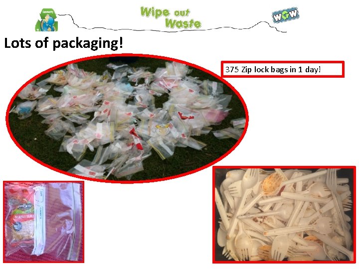 Lots of packaging! 375 Zip lock bags in 1 day! 