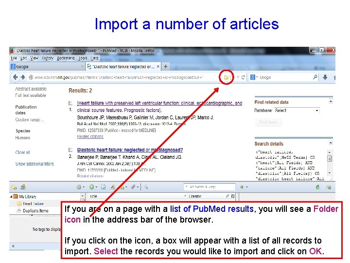 Import a number of articles If you are on a page with a list Import a number of articles If you are on a page with a list
