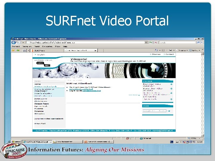 SURFnet Video Portal 