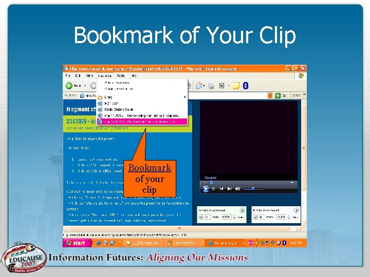 Bookmark of Your Clip Bookmark of your clip 
