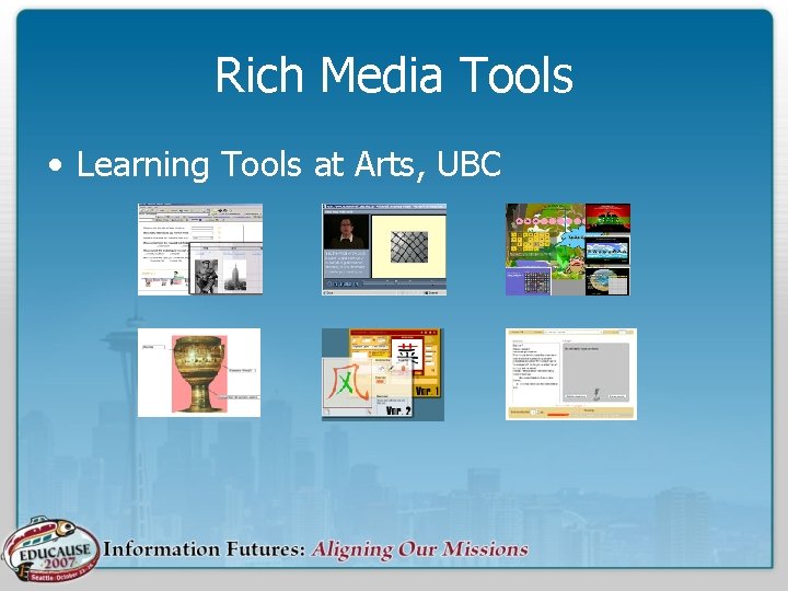 Rich Media Tools • Learning Tools at Arts, UBC 