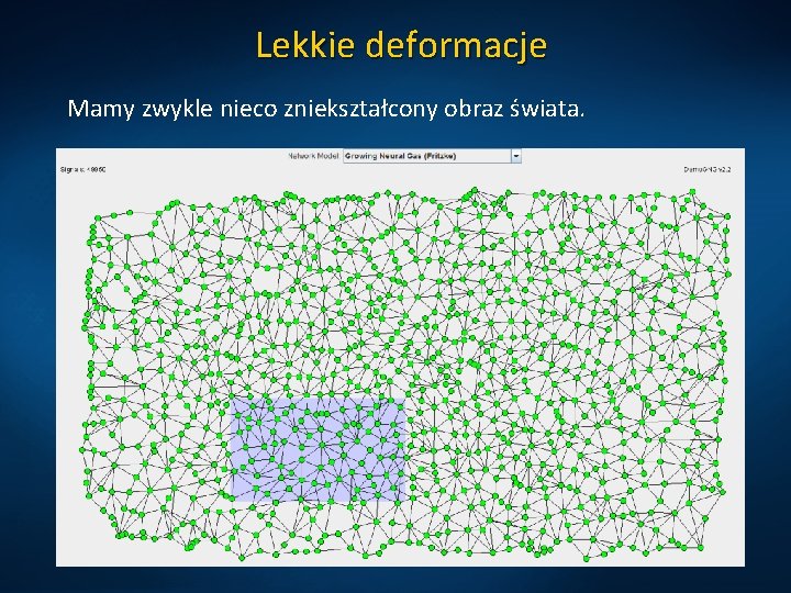 Lekkie deformacje Mamy zwykle nieco zniekształcony obraz świata. 