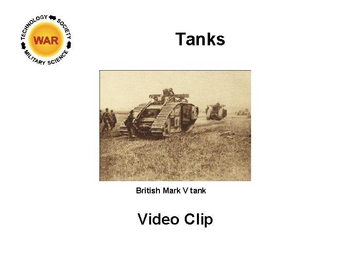 Tanks British Mark V tank Video Clip 