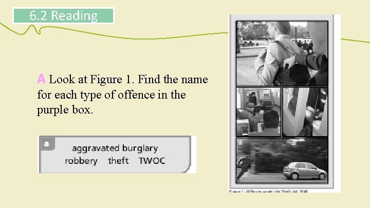 6. 2 Reading A Look at Figure 1. Find the name for each type