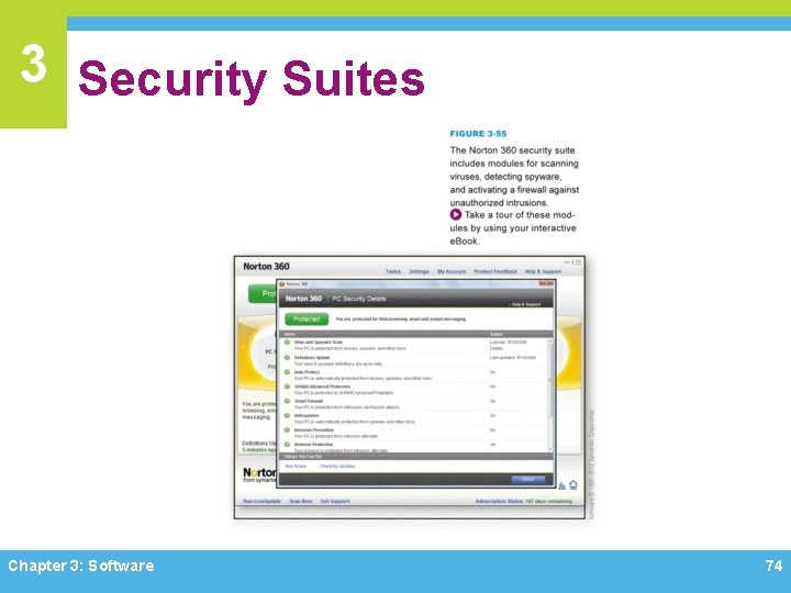 3 Security Suites Chapter 3: Software 74 3 Security Suites Chapter 3: Software 74