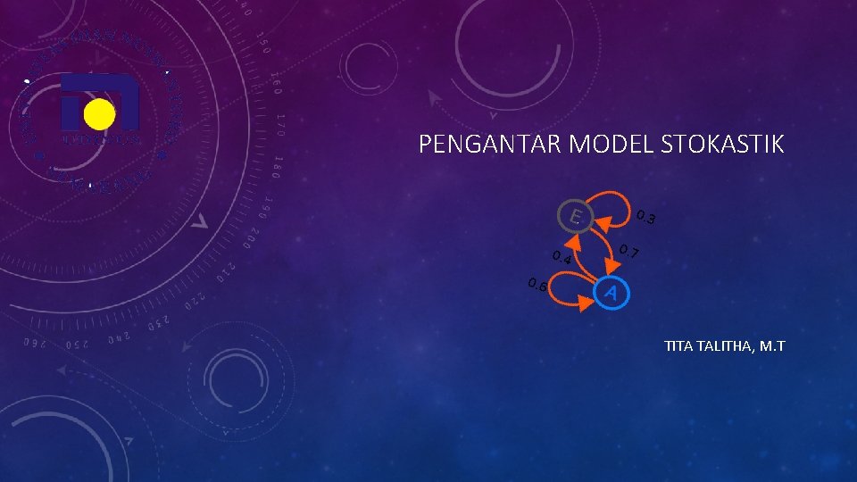 PENGANTAR MODEL STOKASTIK TITA TALITHA, M. T 