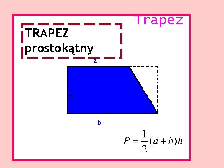 TRAPEZ prostokątny Trapez 