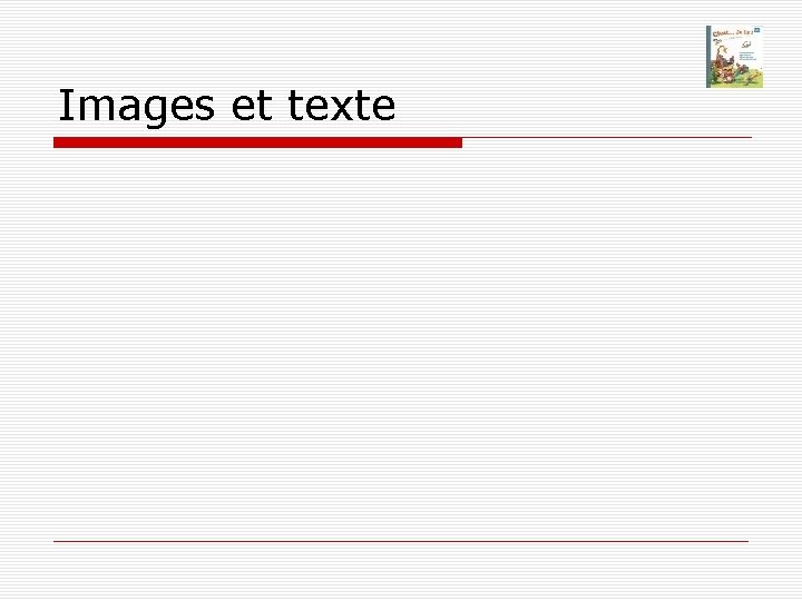 Images et texte 