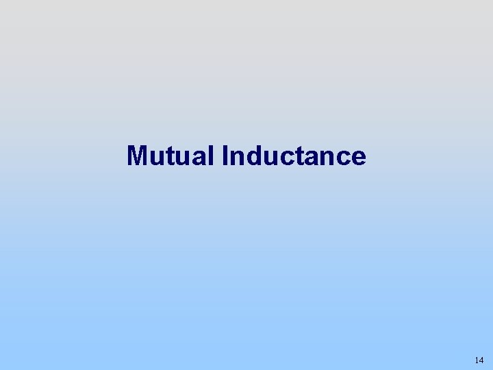 Mutual Inductance 14 
