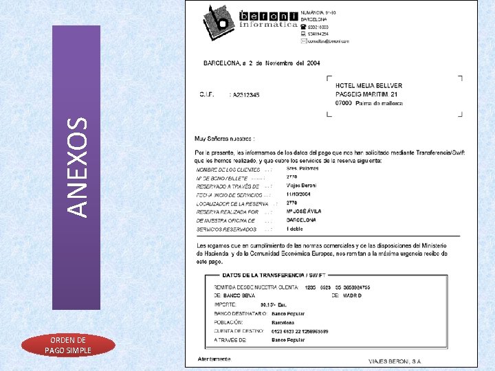 ANEXOS ORDEN DE PAGO SIMPLE ANEXOS ORDEN DE PAGO SIMPLE