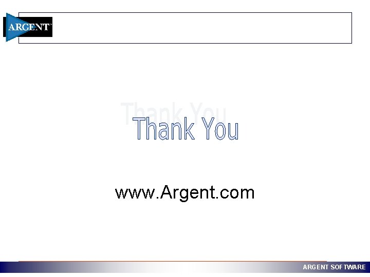 www. Argent. com ARGENT SOFTWARE 