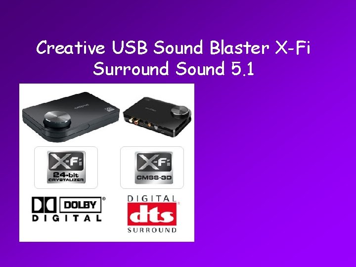 Creative USB Sound Blaster X-Fi Surround Sound 5. 1 