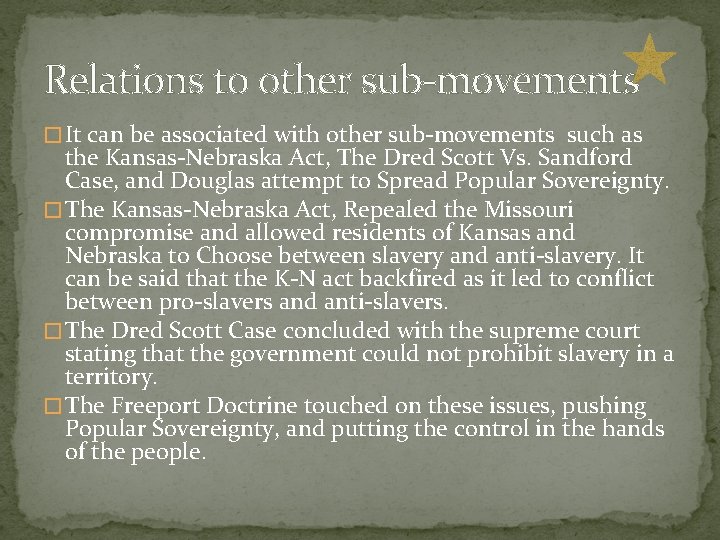 Relations to other sub-movements � It can be associated with other sub-movements such as Relations to other sub-movements � It can be associated with other sub-movements such as