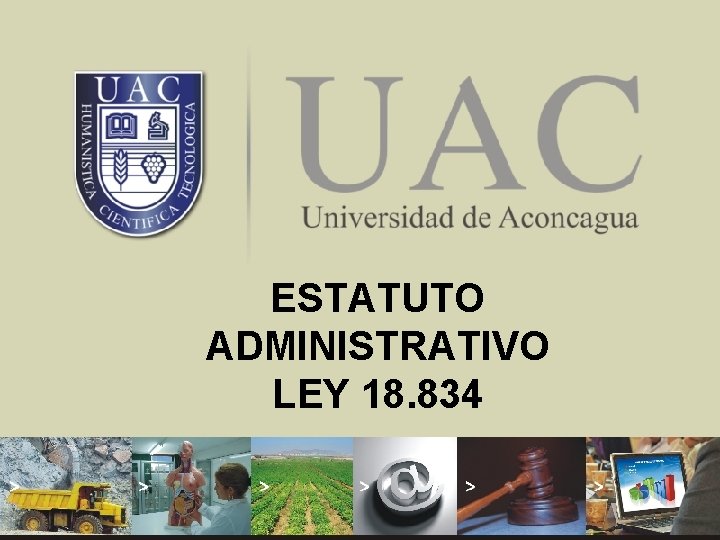 FUNDAMENTOS DE ESTATUTO SALUD ADMINISTRATIVO LEY 18. 834 