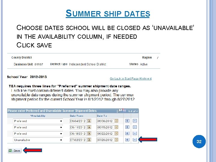 SUMMER SHIP DATES CHOOSE DATES SCHOOL WILL BE CLOSED AS ‘UNAVAILABLE’ IN THE AVAILABILITY SUMMER SHIP DATES CHOOSE DATES SCHOOL WILL BE CLOSED AS ‘UNAVAILABLE’ IN THE AVAILABILITY