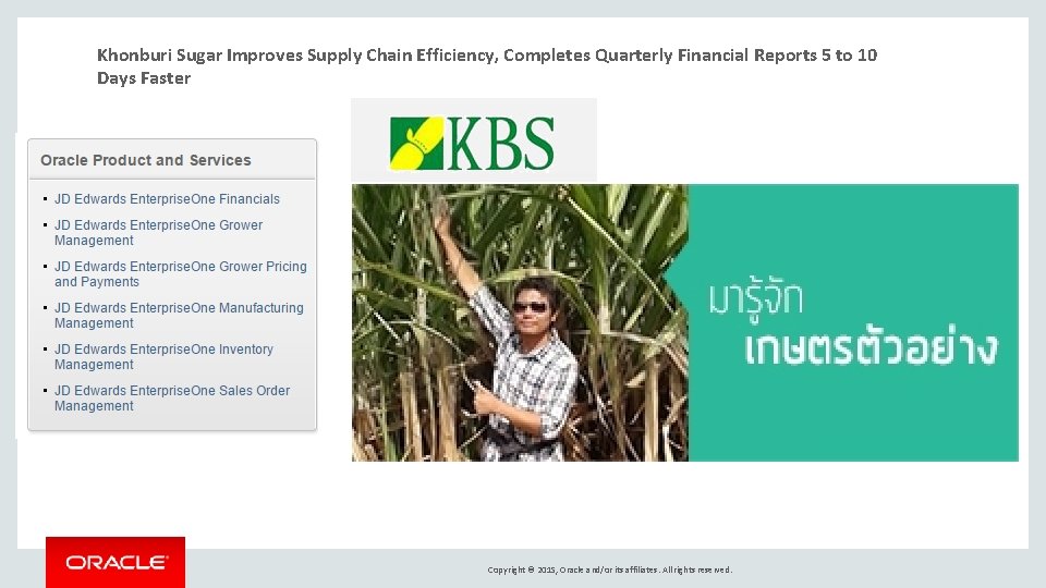 Khonburi Sugar Improves Supply Chain Efficiency, Completes Quarterly Financial Reports 5 to 10 Days