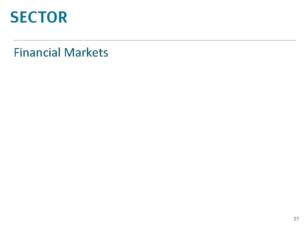 Financial Markets 15 