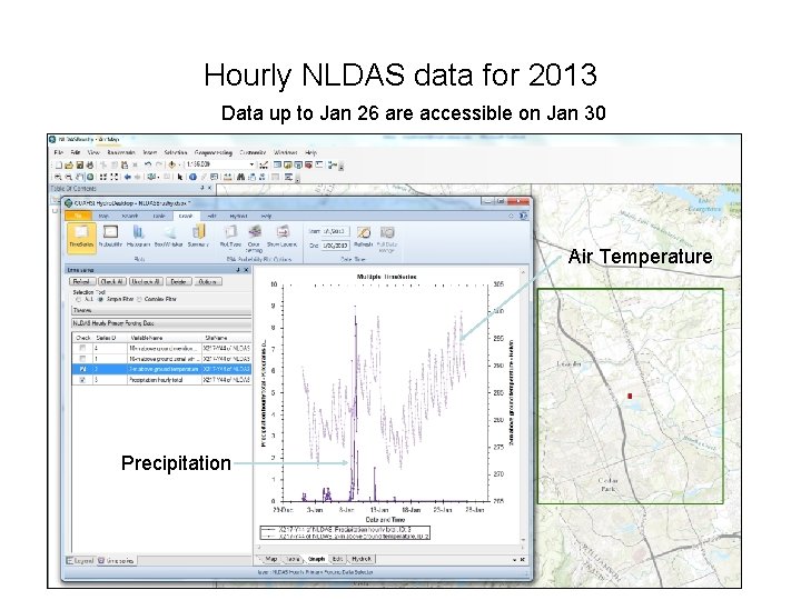 Hourly NLDAS data for 2013 Data up to Jan 26 are accessible on Jan