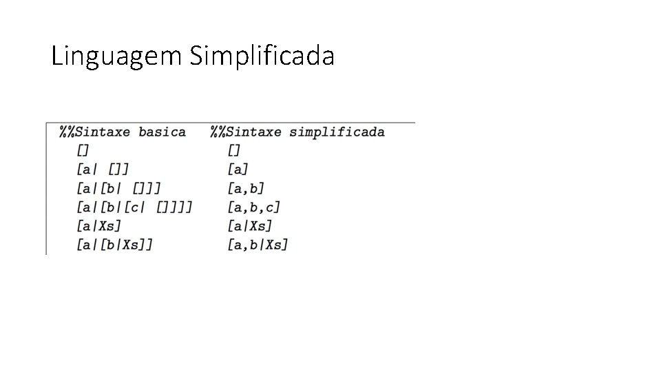 Linguagem Simplificada 