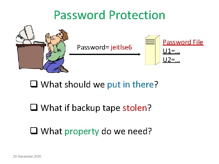 Password Protection Password= jeitlse 6 q What should we put in there? q What Password Protection Password= jeitlse 6 q What should we put in there? q What