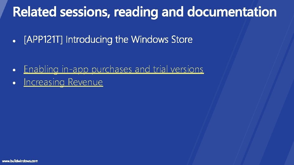 Enabling in-app purchases and trial versions Increasing Revenue 