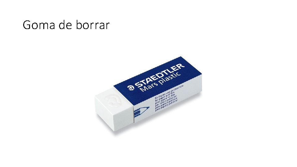 Goma de borrar 