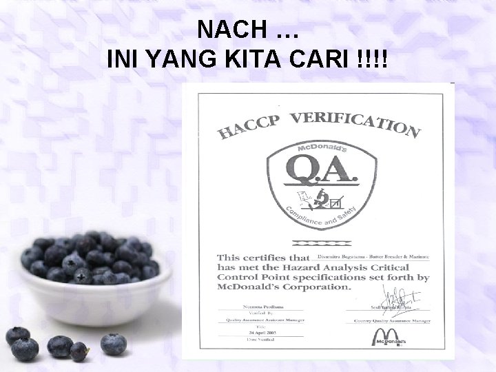 NACH … INI YANG KITA CARI !!!! 