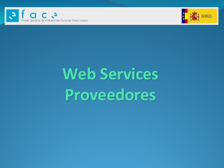 Web Services Proveedores 