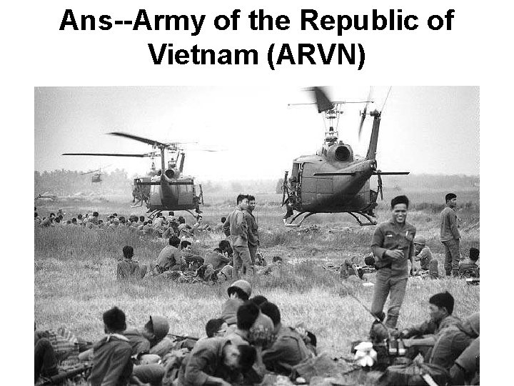 Ans--Army of the Republic of Vietnam (ARVN) Ans--Army of the Republic of Vietnam (ARVN)