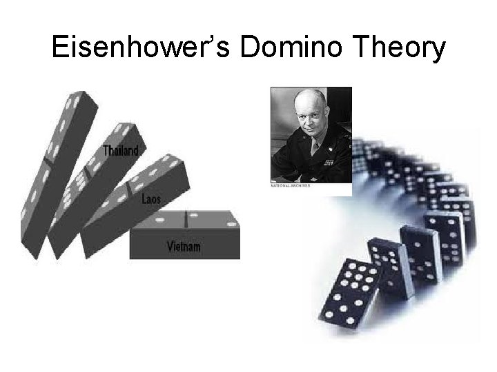 Eisenhower’s Domino Theory Eisenhower’s Domino Theory
