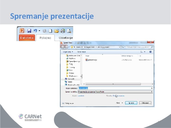 Spremanje prezentacije 14 