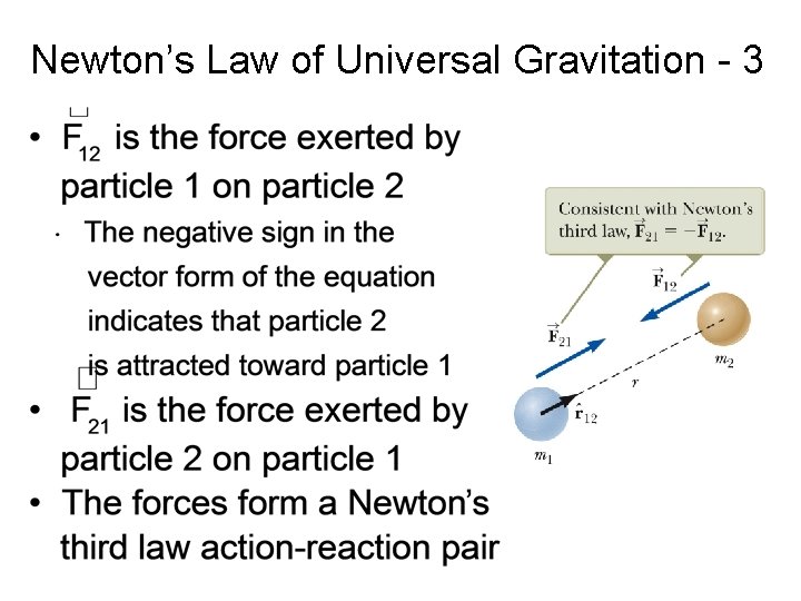 Newton’s Law of Universal Gravitation - 3 