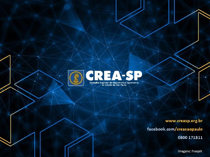 www. creasp. org. br facebook. com/creasaopaulo 0800 171811 Imagens: Freepik 
