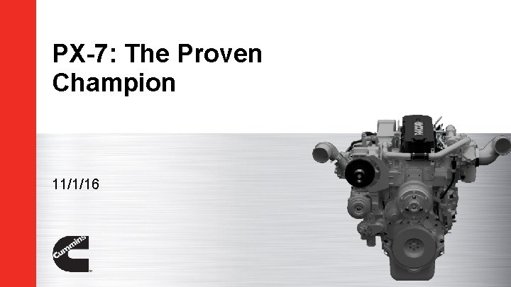 PX-7: The Proven Champion 11/1/16 