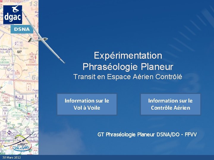 Expérimentation Phraséologie Planeur Transit en Espace Aérien Contrôlé Information sur le Vol à Voile