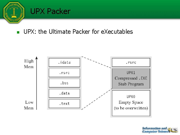 UPX Packer n UPX: the Ultimate Packer for e. Xecutables 