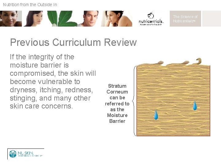 Nutrition from the Outside In The Science of Nutricentials™ Previous Curriculum Review If the