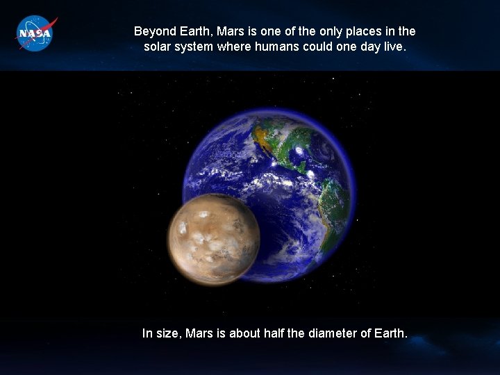 Beyond Earth, Mars is one of the only places in the solar system where