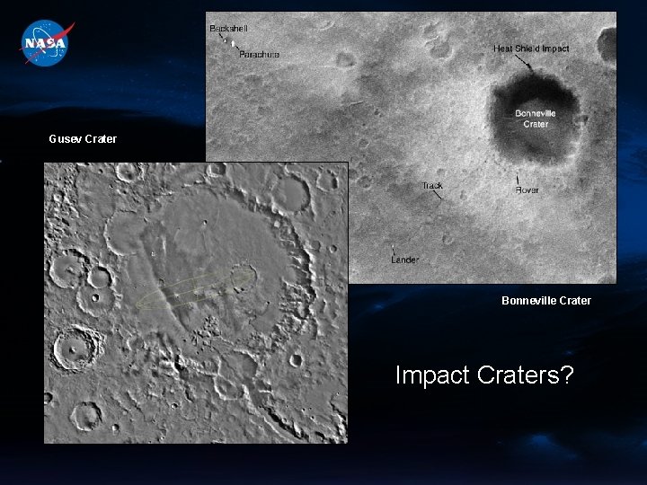 Gusev Crater Bonneville Crater Impact Craters? 