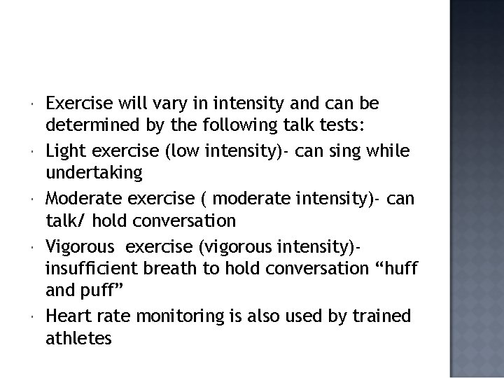 CQ What does exercise mean to different people