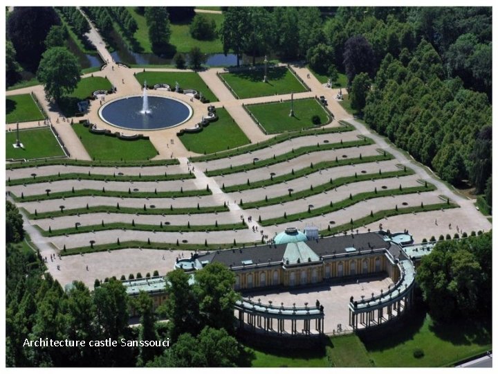 Architecture castle Sanssouci 