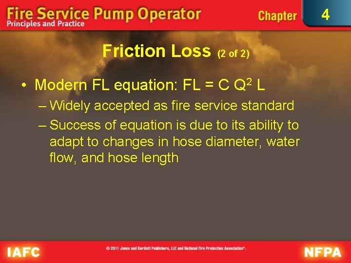 4 Friction Loss (2 of 2) • Modern FL equation: FL = C Q