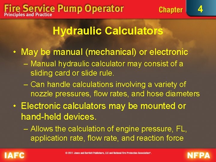 4 Hydraulic Calculators • May be manual (mechanical) or electronic – Manual hydraulic calculator