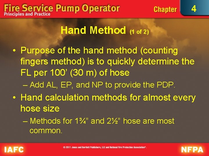 4 Hand Method (1 of 2) • Purpose of the hand method (counting fingers