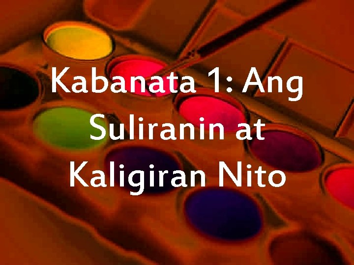 Kabanata 1: Ang Suliranin at Kaligiran Nito 